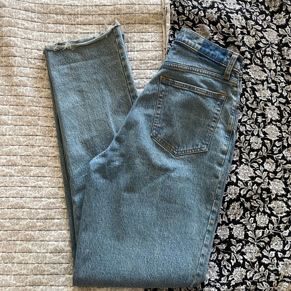 Abercrombie 90’s Curve Love Blue Denim Jeans